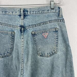 GUESS Jeans Womens 30 American Tradition Denim Cotton Tapered Ankle Blue VTG 80s